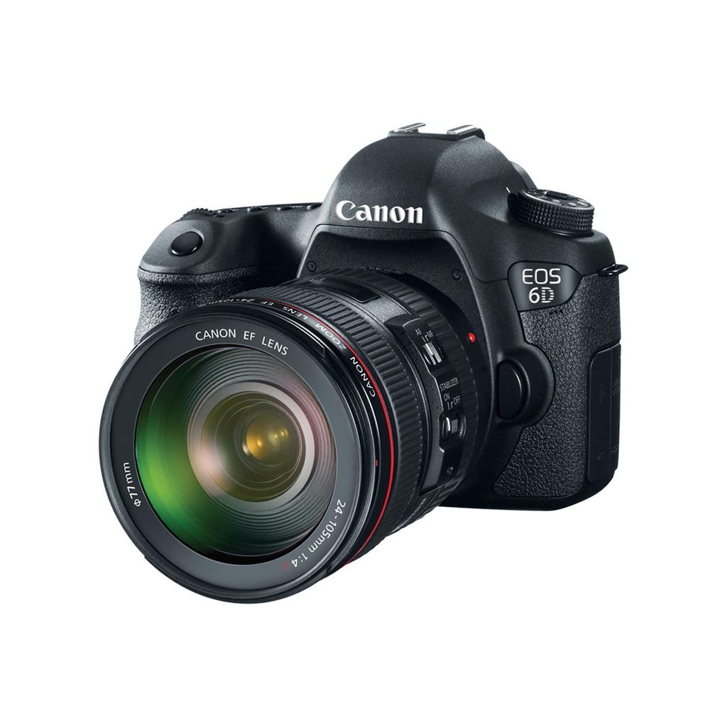 Canon EOS 6D Vollformat-DSLR-Kamera + EF 24-105mm f/4L IS USM Zoomobjektiv