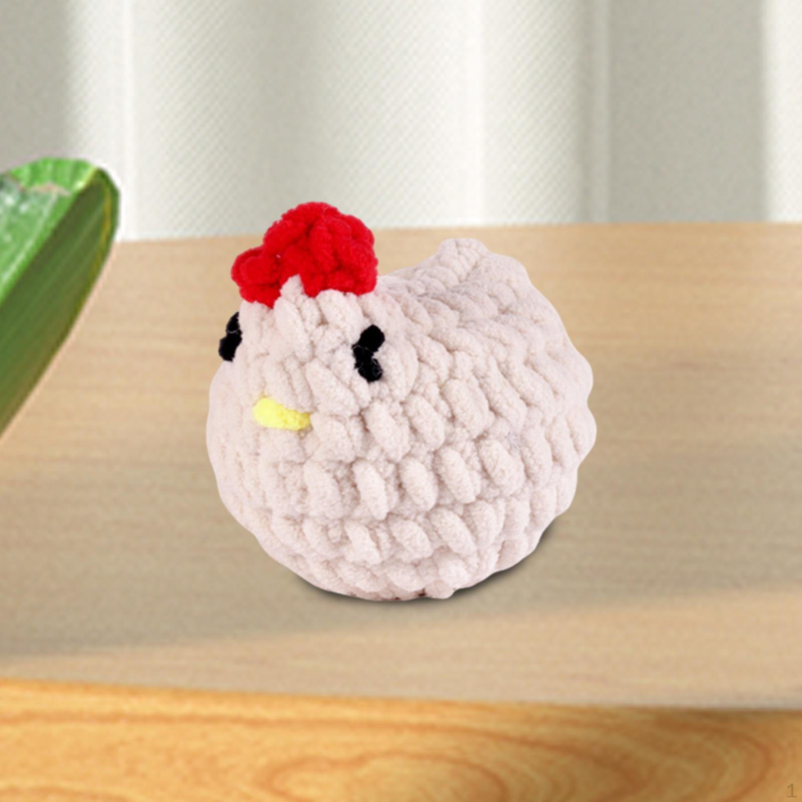 

Наборы для вязания крючком для начинающих, набор для вязания крючком, милая курица, принадлежности для вязания своими руками, с пошаговым видео Solid Color