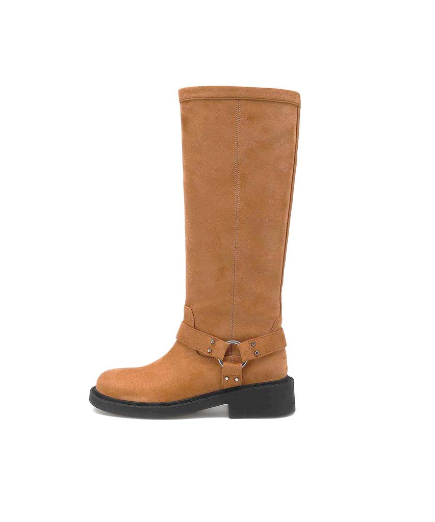 Salt And Chocolate Muto Suede Long Boots 412548007 (4.5Cm)