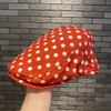 Y2k Polka Dot Beret Cotton Retro Painter Hat Personality Forward Cap  Spring