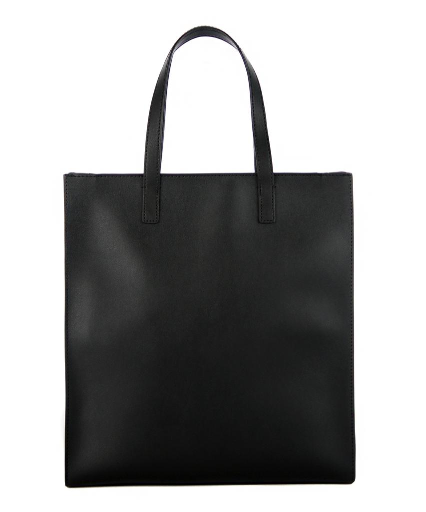 Bymoss Leather Modern Tote Bag [Black]