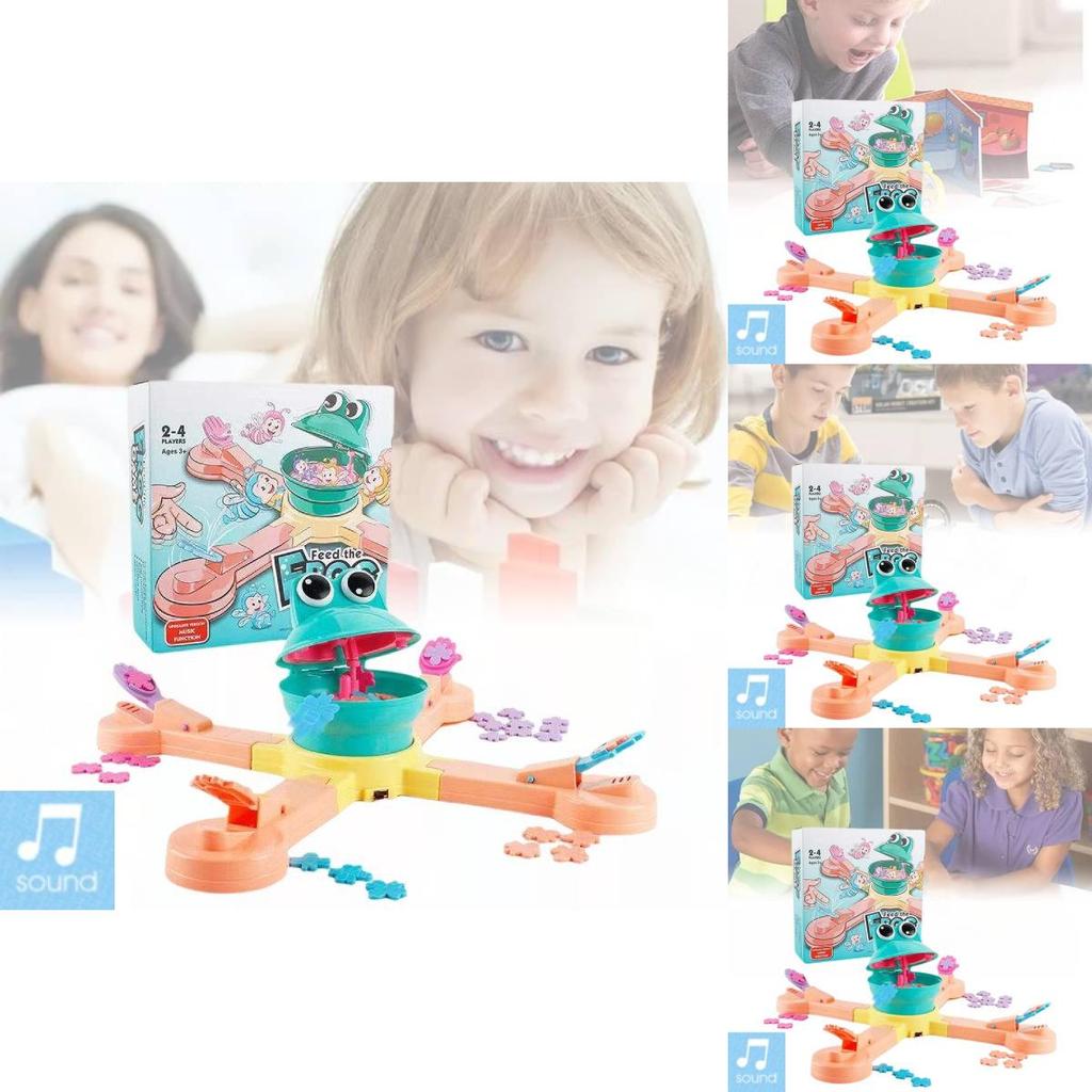 Colorful Electric Frog Adventure Game For Fun Interactive Dinosaur Feeding Play