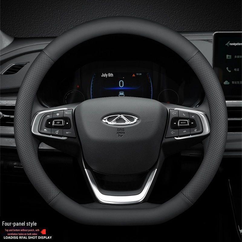 Leather Steering Wheel Cover for Chery Tiggo and Arrizo Models