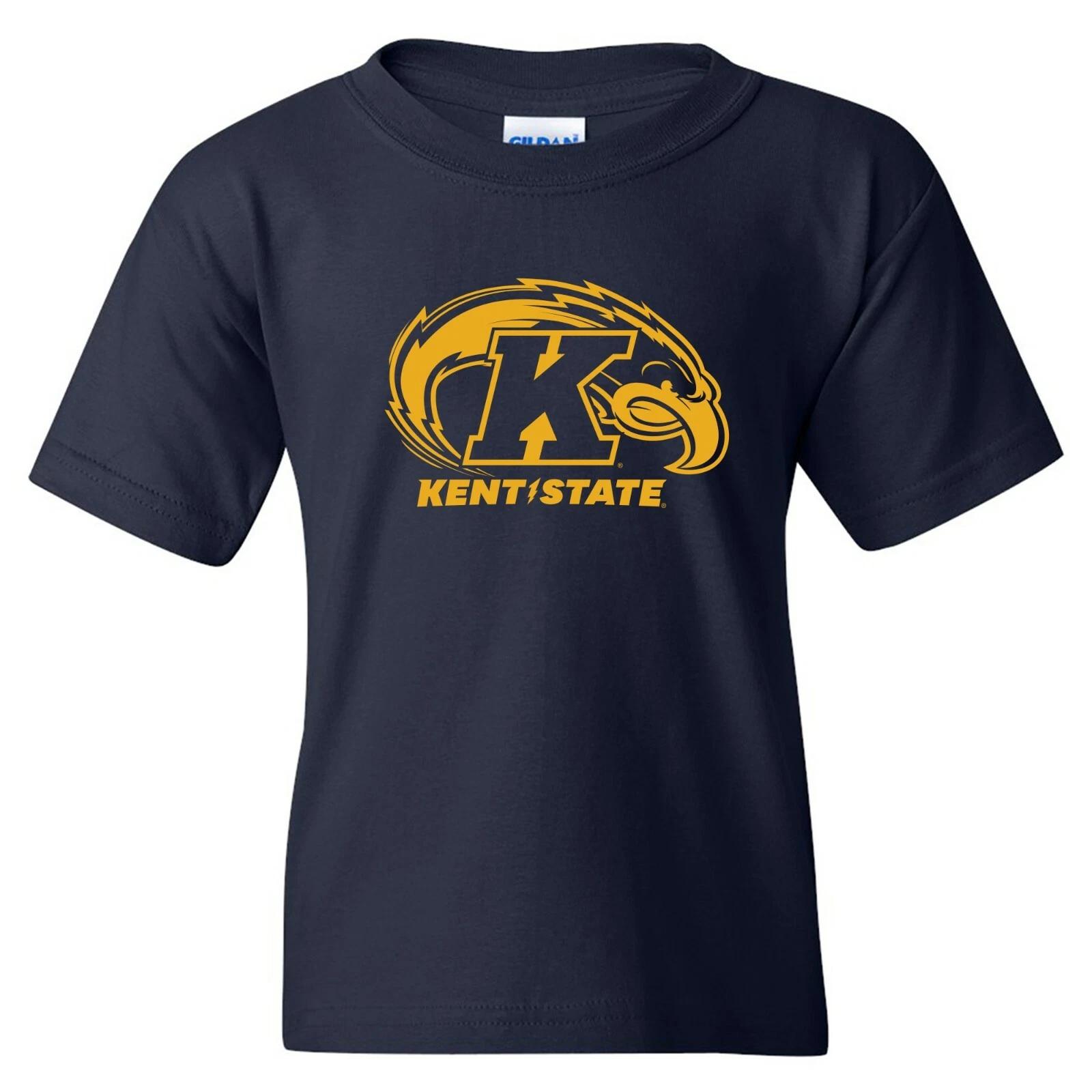 Kent State Gold Flashes Primary Logo - University College Youth T-Shirt - Navy 3XL