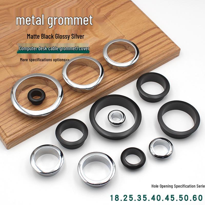 Round Cable Grommet: Desk Cable Organizer & Ventilation Cover