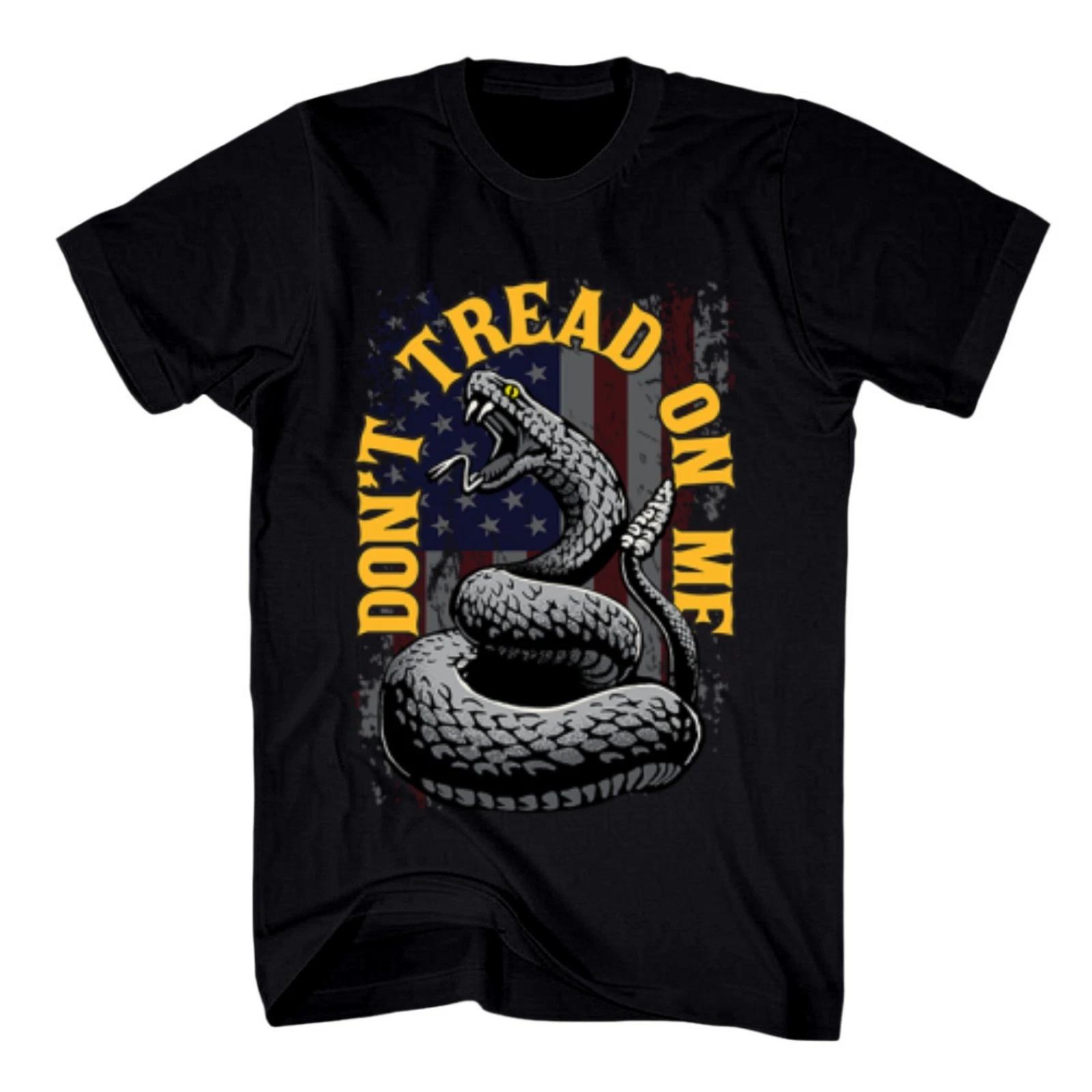 Don t Tread on Me T-Shirt USA Gadsden Flag Snake We the People Patriotic Graphic XL