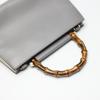GUCCI Bamboo Handbag Bamboo gray Women 459076 Used