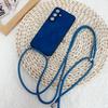 Luksusowe Etui z Paskiem Na Samsung Galaxy S25 Ultra S24 FE S21 S22 S23 Plus A56 Smycz Crossbody Skóra PU Jelonek Miękki Silikonowy Pokrowiec