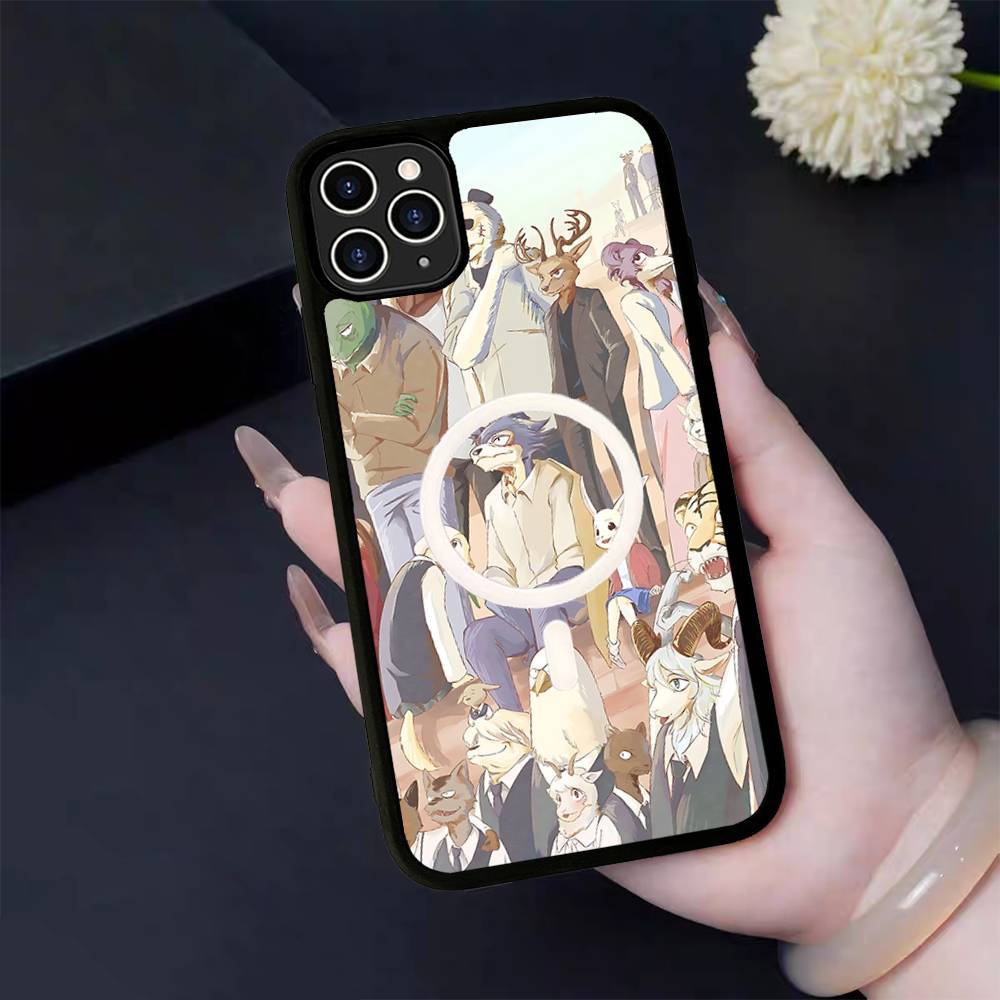 Classic Japanese Anime B-Beastars Phone Case For IPhone 13 14 15 11 12 16 17 Pro Max Plus For Magsafe Magnetic Shell