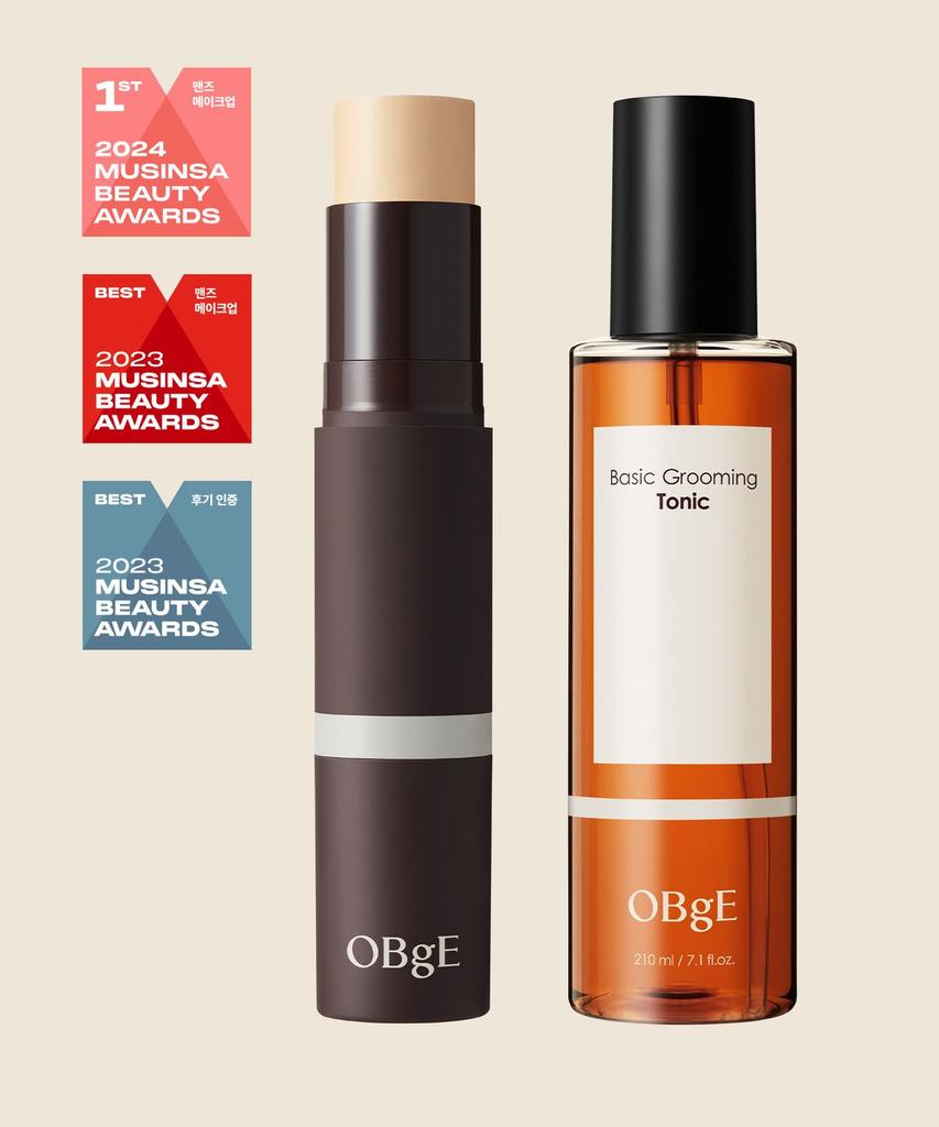 Natural Cover Foundation + Basic Grooming Tonic Set