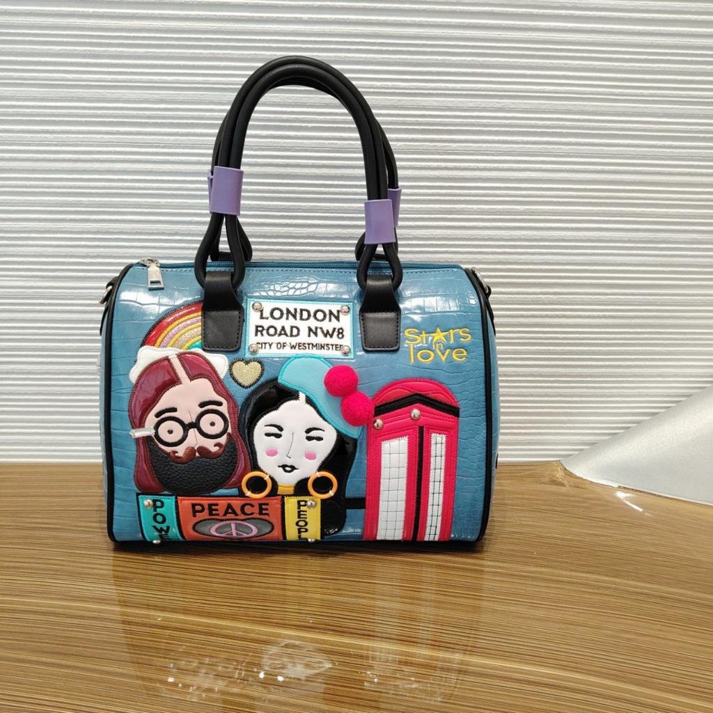 Trendy Handbag Niche Design Women'S Bag Creative Embroidery Shoulder Messenger Women'S Bag Boston Bag