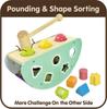 Toy Rocking Activity Educational Wooden Musical Hammer Birthday Gift for Year Olds Edutē I'm Toy, Toy, Instrument, Toy, Shape-Matching Puzzle, 1-2