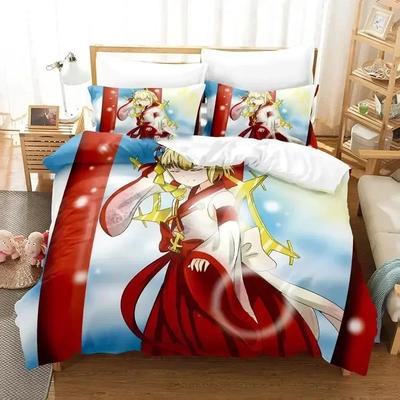 Anime Shoujo Kageki Revue Starlight Bettwäsche-Set Bedrucktes Bettset mit Kissenbezug Bettbezug Weiche Queen King Size Bettwäsche Zuhause