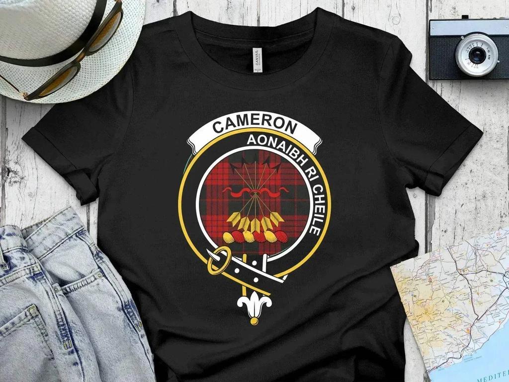 Cameron Clan Crest Tartan T-Shirt & Sweatshirt – Scottish Heritage