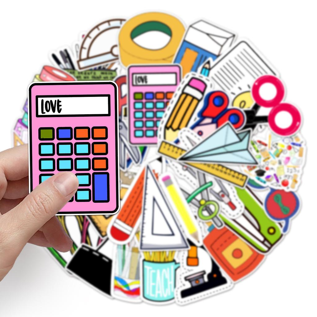 50 Cartoon Personalized Stationery Set DIY Decorative Scooter Motorcycle Suitcase Car Body Stickers