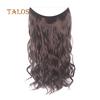 TBH Women Long Straight Curly Wig Full Head Hairpiece Clip Hair Extensions