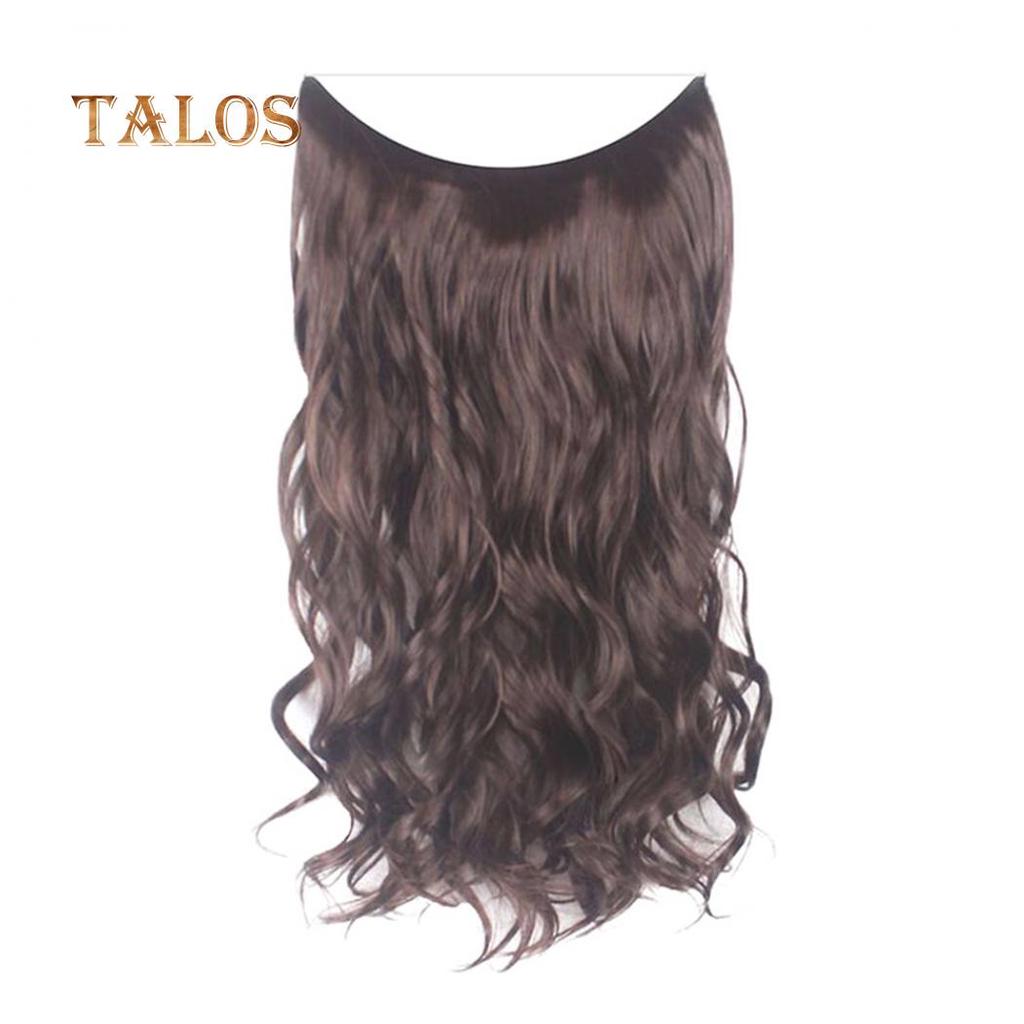 TBH Women Long Straight Curly Wig Full Head Hairpiece Clip Hair Extensions