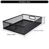 Metal Mesh Desk Organizers File Organizer with Handle Desk Drawer Organizer Tray School Office Supplies for Students