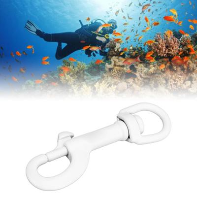 75mm Eye Snap Hook DT75B 316 Stainless Steel Marine Grade Single Ended Diving Clip for Keychain Dog Leash Camera Strap