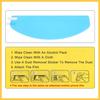 9.65" x 3.46" Rain Proof Film for Motorcycle Helmet Universal Anti Rain Shield Film Lens Sticker Durable Nano Coating Sticker Film Helmet Accessory