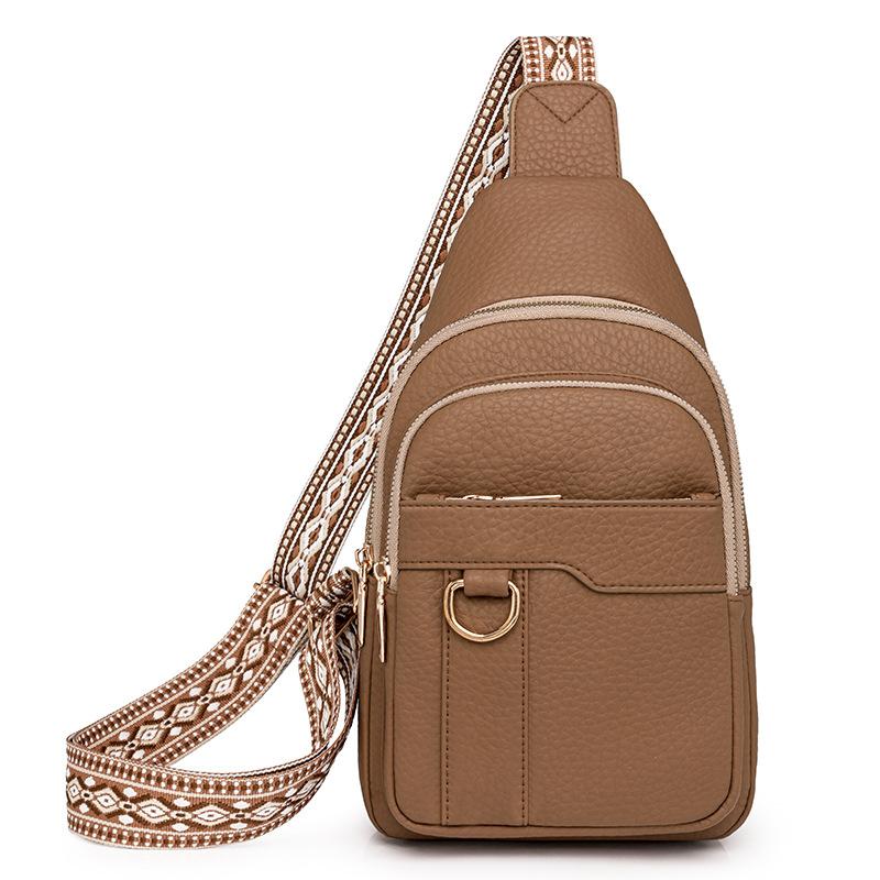 Sling Bag for Women Crossbody Bag Sling Purse Fanny Packs Vegan Leather Chest Bag Women's Shoulder Tote Blet Bag Travel Backpack with Adjustable Strap