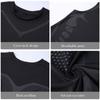 Compression Men  Ice-Silk Slimming Vest Quick-Dry Shirts Tank Top  Basketball Train