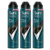 Sure Men Antiperspirant 72H Nonstop Protection Sport Cool Deodorant, 3x250ml