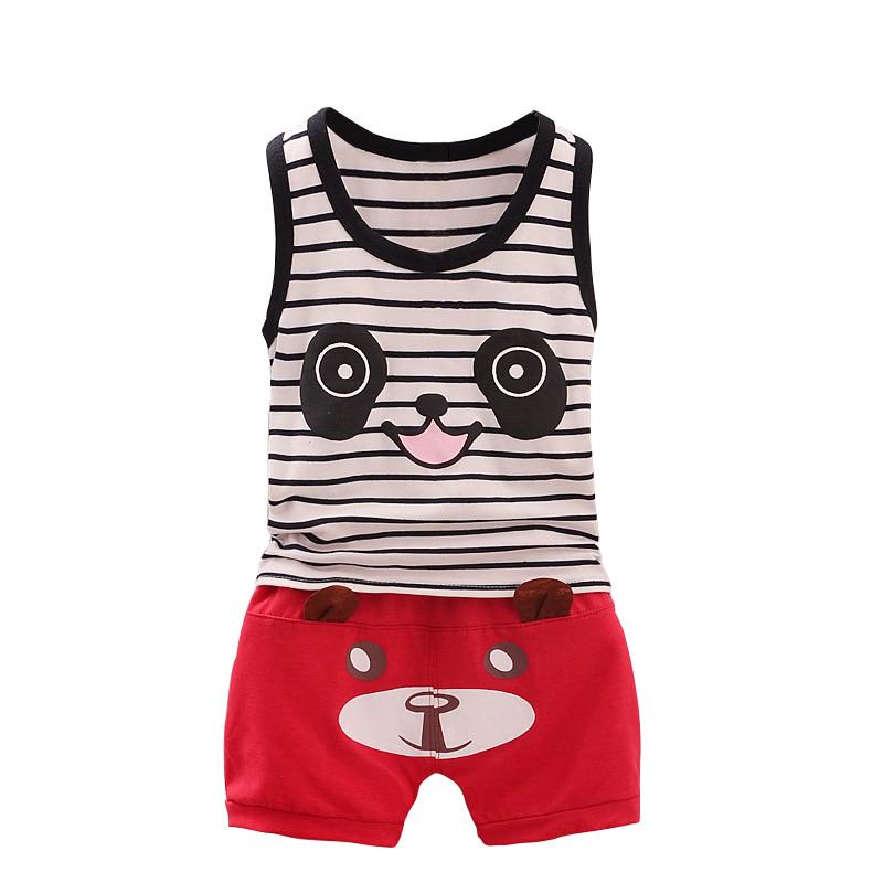 Buy 2Pcs Baby Boy Vest Tops + Shorts Pants Toddler Summer Outfits