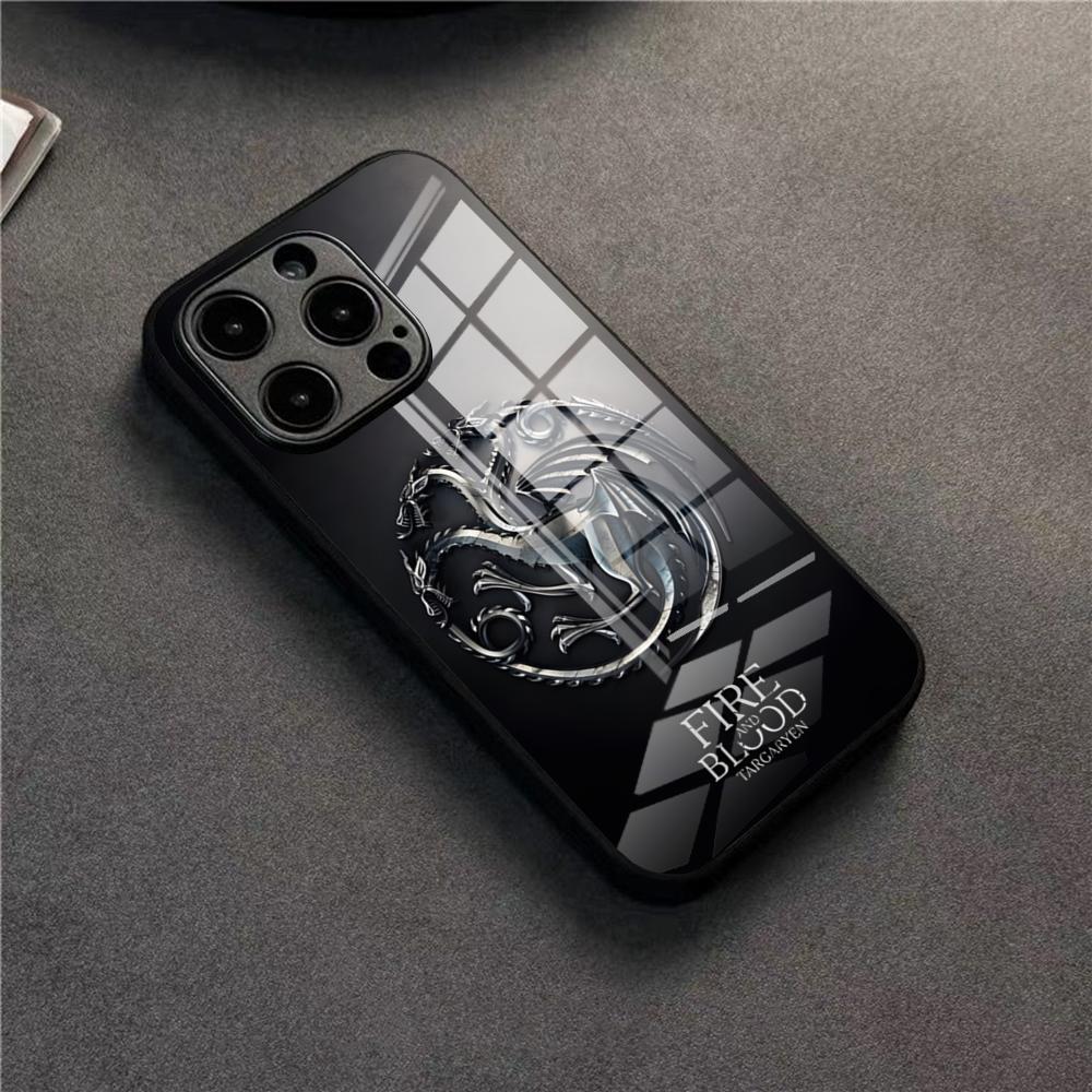 G-Game TV Of T-Thrones Phone Case For IPhone 17 16 Pro 15 Pro Max 14 13 12 11 X XR XS Max Plus SE Glass Cover