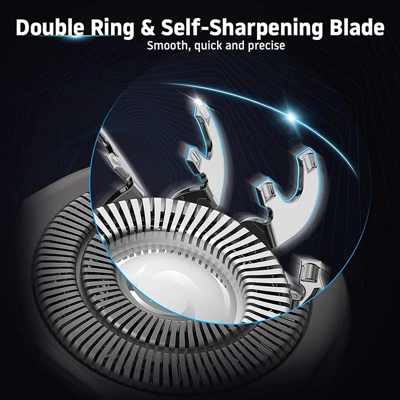 All In One LED Hair Trimmer Men USB Multiple Size Shaver Waterproof IPX7 9D Bald Haircut Machine 0mm Birthday Gift for Boyfriend