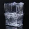 Baby Fish Breeding Box Clear Acrylic Isolation Boxes Aquarium Hatchery Incubator with Suction Cups for Newborn Shrimp
