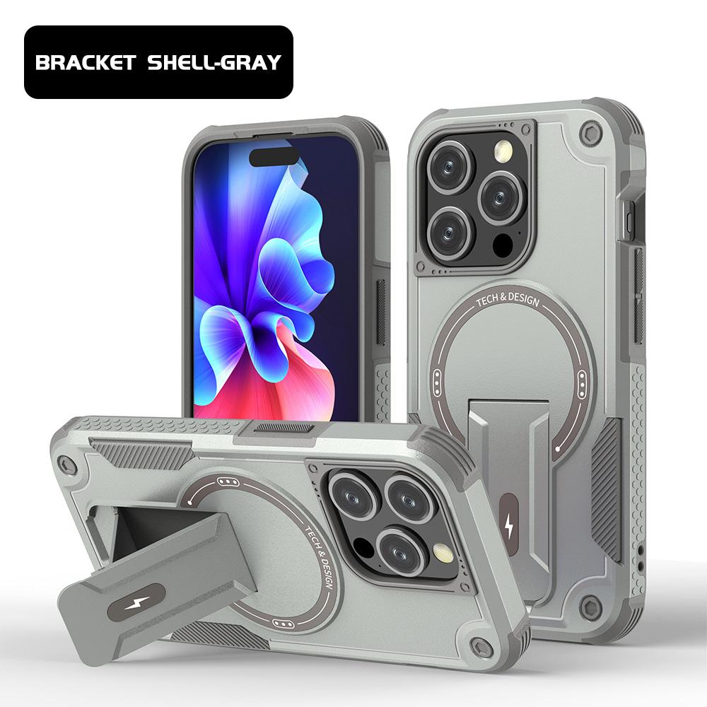 Armor Magnetic Phone Case for iPhone 11 12 14 16 Pro 16 15 14 13 12 Pro Max for Samsung S21 A35 A36 S22 S23 S24 Ultra FE High Quality Shockproof Shell