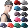 Men Women Elastic Hair Bandage Color Yoga Gym Head Band New Sports Headband