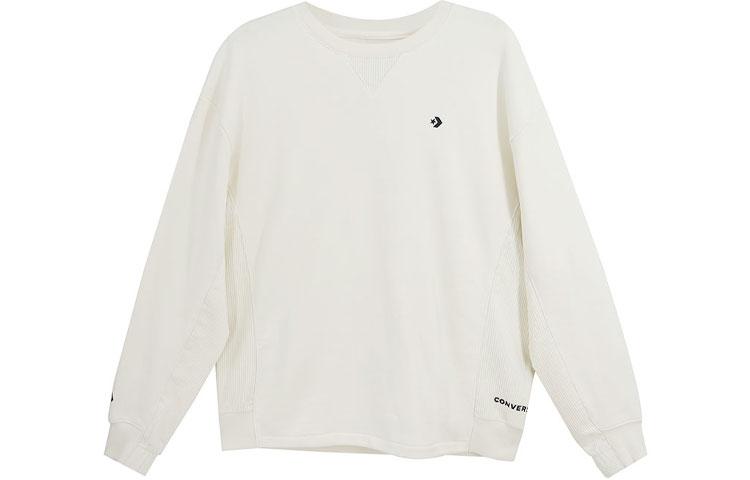 Converse Sweatshirts Men s Ecru Crew Neck Moderate Regular 10023518-A01 XL