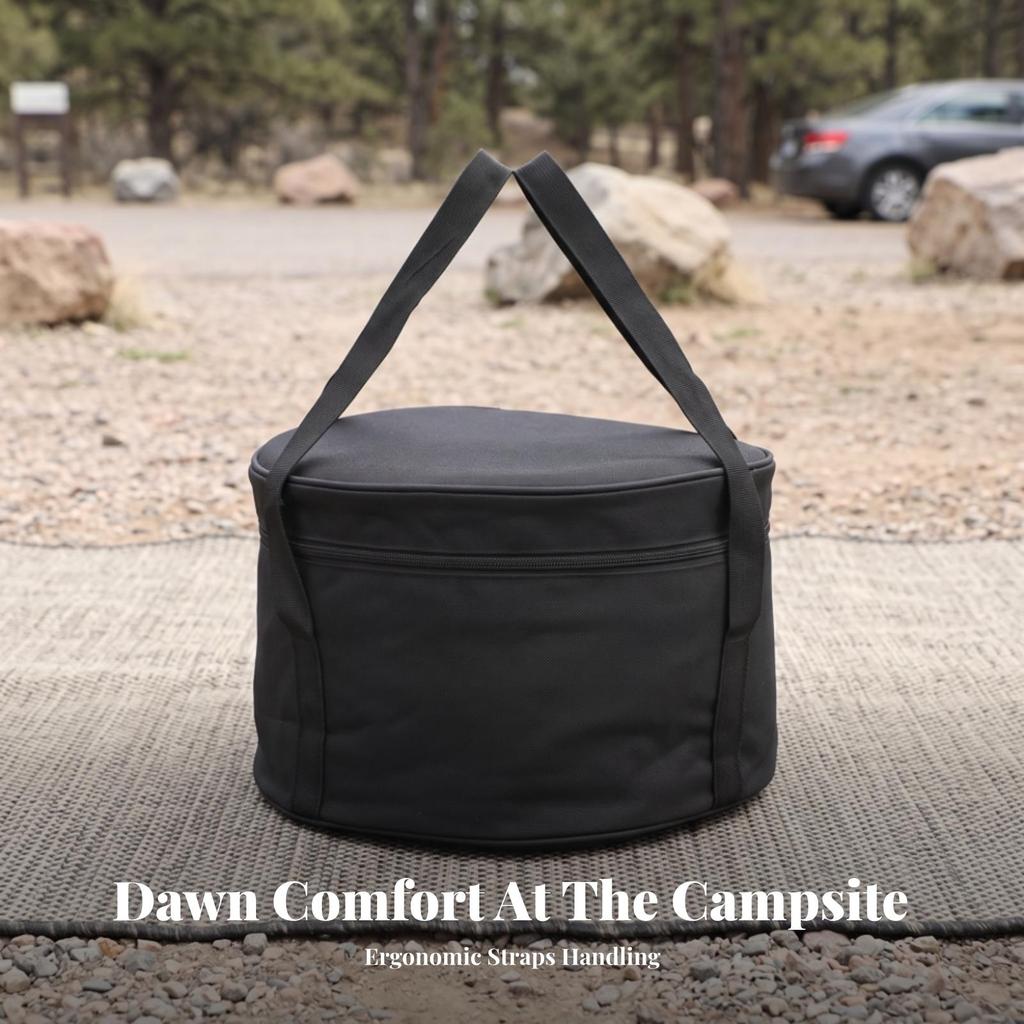 Camping Storage Bag Portable Cylindrical Soft-Sided for Campers