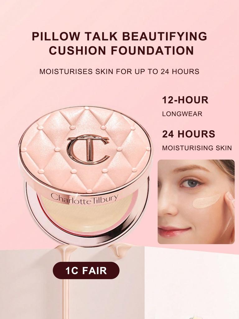 Charlotte Tilbury 1C Fair Pillow Talk Cushion 5g Beautifying Radiant Base