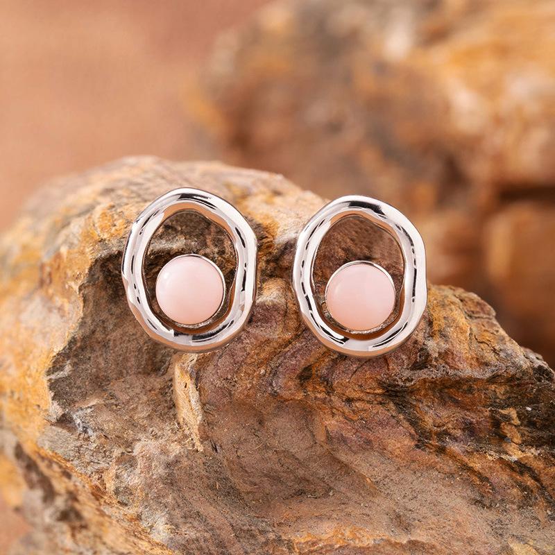 Natural Sea Pattern Stone Hetian Jade Pearl Colored Treasure Necklace Women'S S925 Sterling Silver Pendant Simple Fashion Design Jewelry