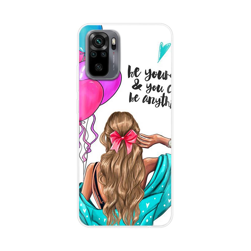 Silikon Blumen Handyhülle Für Xiaomi Redmi Note 10 Hülle 6.43'' Schöne TPU Rückseite Für Xiomi Redmi Note10 Pro Bumper Hüllen