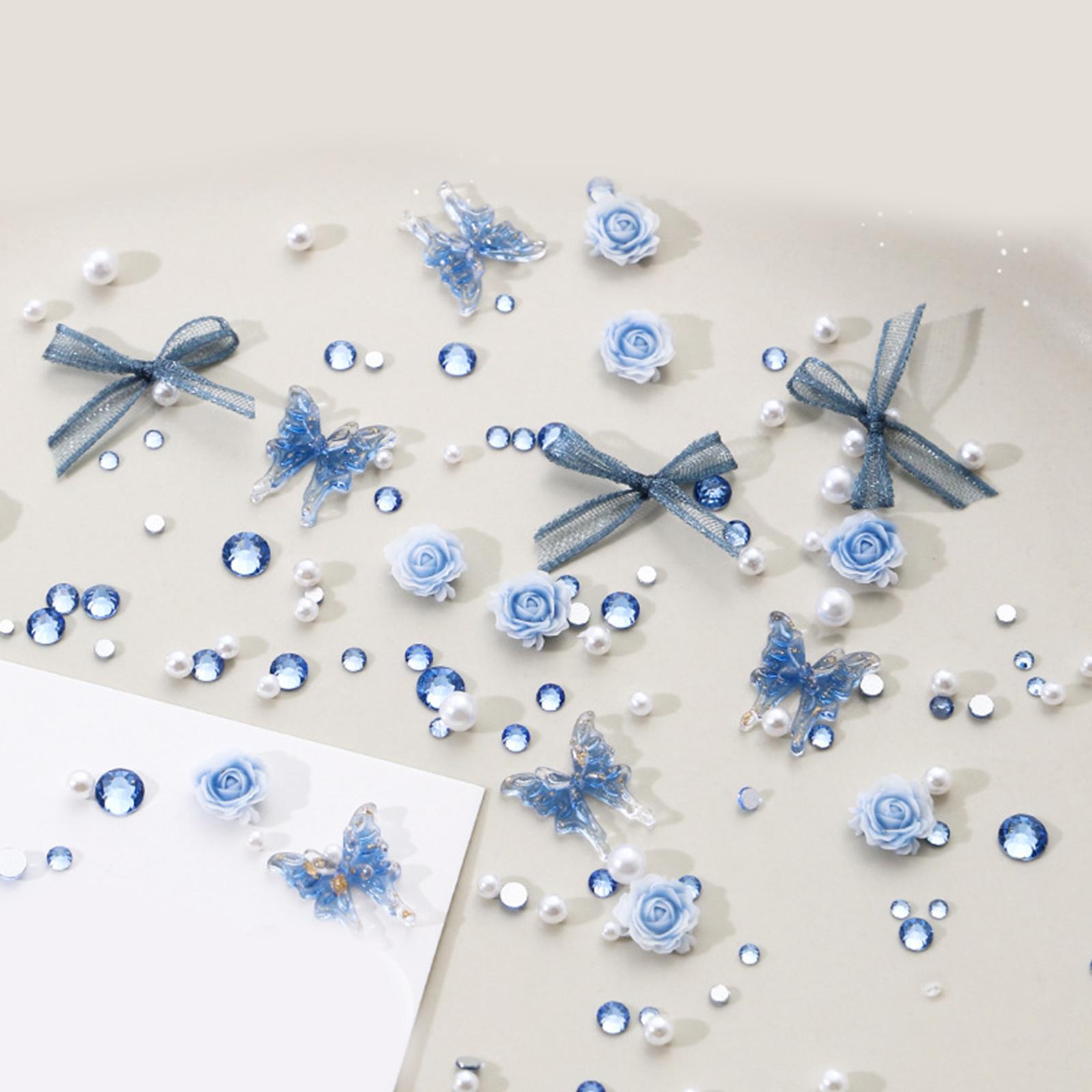 

Аксессуары для дизайна ногтей с бабочками в виде жидкой розы, стильные и долговечные украшения для ногтей своими руками, подходящие для домашнего салона или использования на вечеринке F