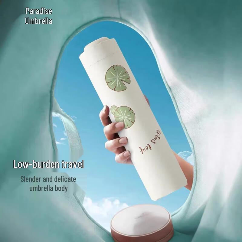 Paradise Umbrella Lotus Shadow UV-Blocking Folding Sun/Rain Umbrella