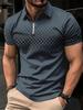Simple Pattern Print Classic Fashion Men's Clothing Men's Short Sleeve T-shirt Striped Print Mens Polo Shirts Street Men's Polo