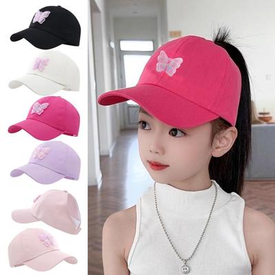 Breathable Lace Butterfly Baseball Hat Sunscreen Parent-child Cap Streetwear Hats For Women Kids
