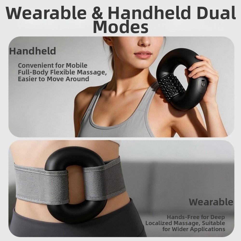 Rechargeable Cordless Massage Roller Percussion Rolling Percussive Massager  Muscle Recovery