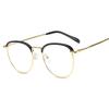 Korean Retro Half-Frame Round Sunglasses for Men & Women