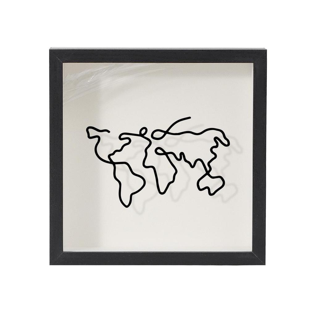 Ticket and Memory Box Frame: Store Tickets, Photos, Maps, or Use As Piggy Bank