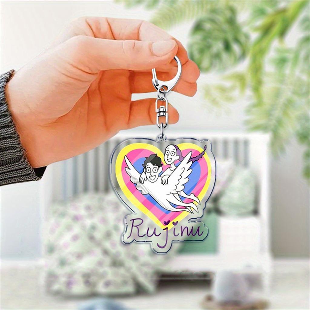 K-POP Group Exquisite Anime Character Acrylic Plate Keychain Pendant