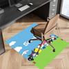 1pc Sanrio1 Print Area Rug - Soft, Washable Non-Slip Indoor Mat for Office Chairs, Living Room, Home Office Decorative Rug