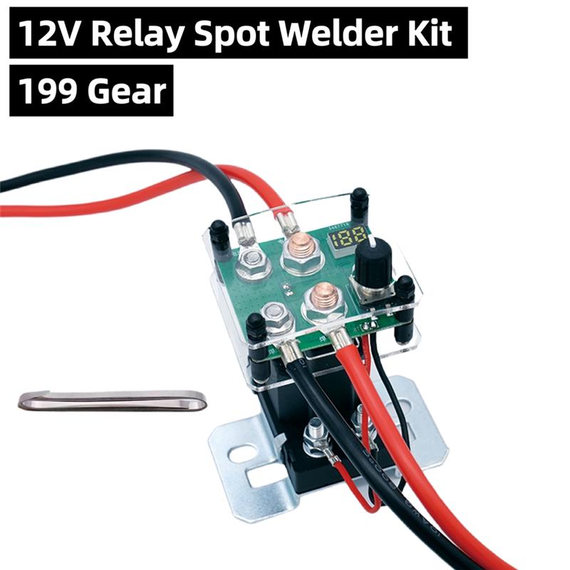 199 Gear 12V Relay Spot Welder Kit Adjustable Mini Spot Welding Machine Welder Tools 0.15Mm For DIY 18650 Battery Pack-B61B