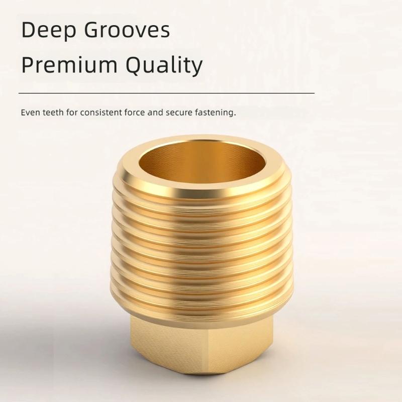 Marine Drain Replacement Part 1/2 in Pipe Thread Male Fitting, Metal 2 Pack with Wrench Flat Base for Water Tanks, Roller Openings, and Service Work