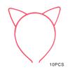 5pcs 10pcs Best selling cat ears headband bezel girl hair accessories hairbands plastic party props headwear children's jewelry
